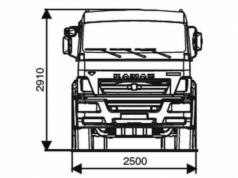 6520-3023-49(B5) Шасси КамАЗ