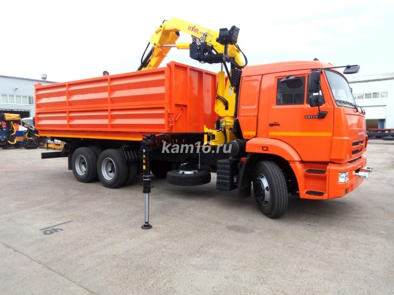 КАМАЗ 65115 самосвал с КМУ HYVA 170 (7 тн)
