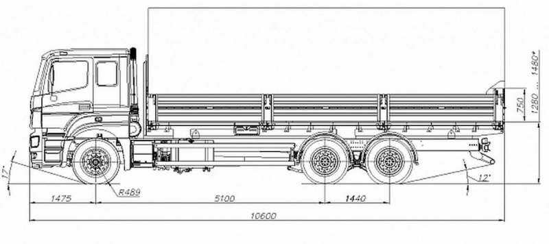 65207-002-87 (S5) Бортовой КАМАЗ