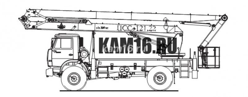 Автогидроподъемник ПСС-121.22 (шасси КАМАЗ-4326 4х4)