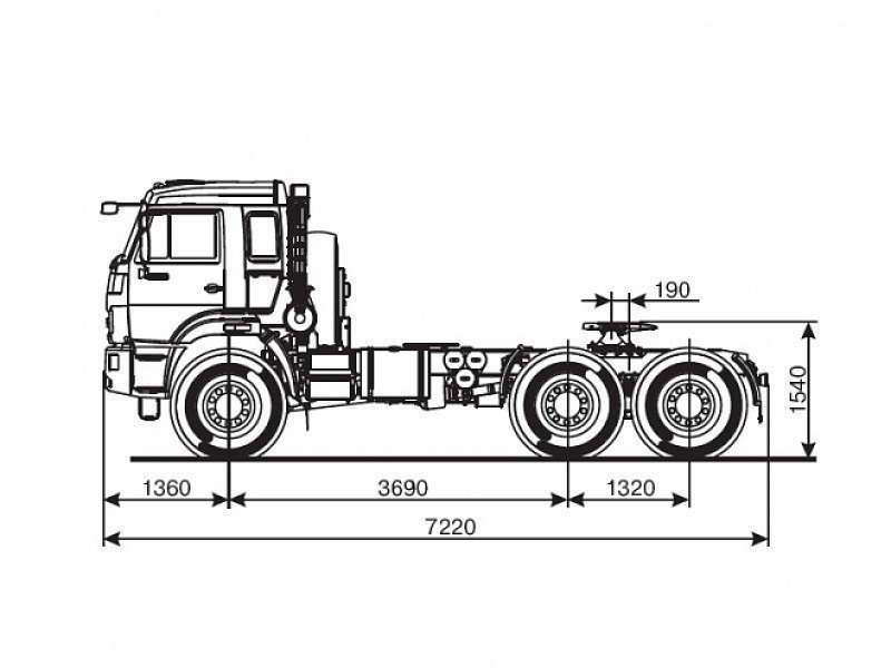 53504-6013-50 Тягач КАМАЗ